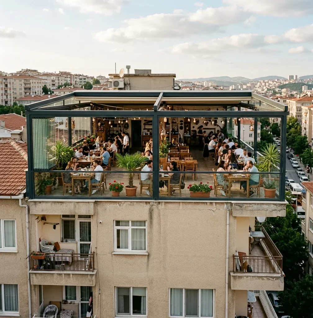 Teras kapama uygulaması – fotoğraf 1